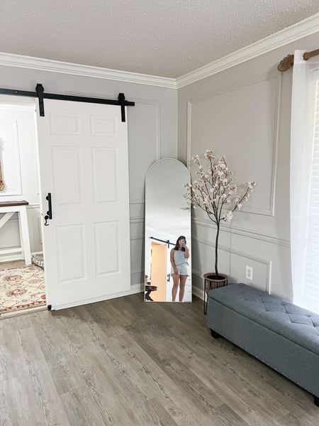 Barn door vintage farmhouse home decor 🤍🪞🧺 

#LTKstyletip #LTKfindsunder100 #LTKhome