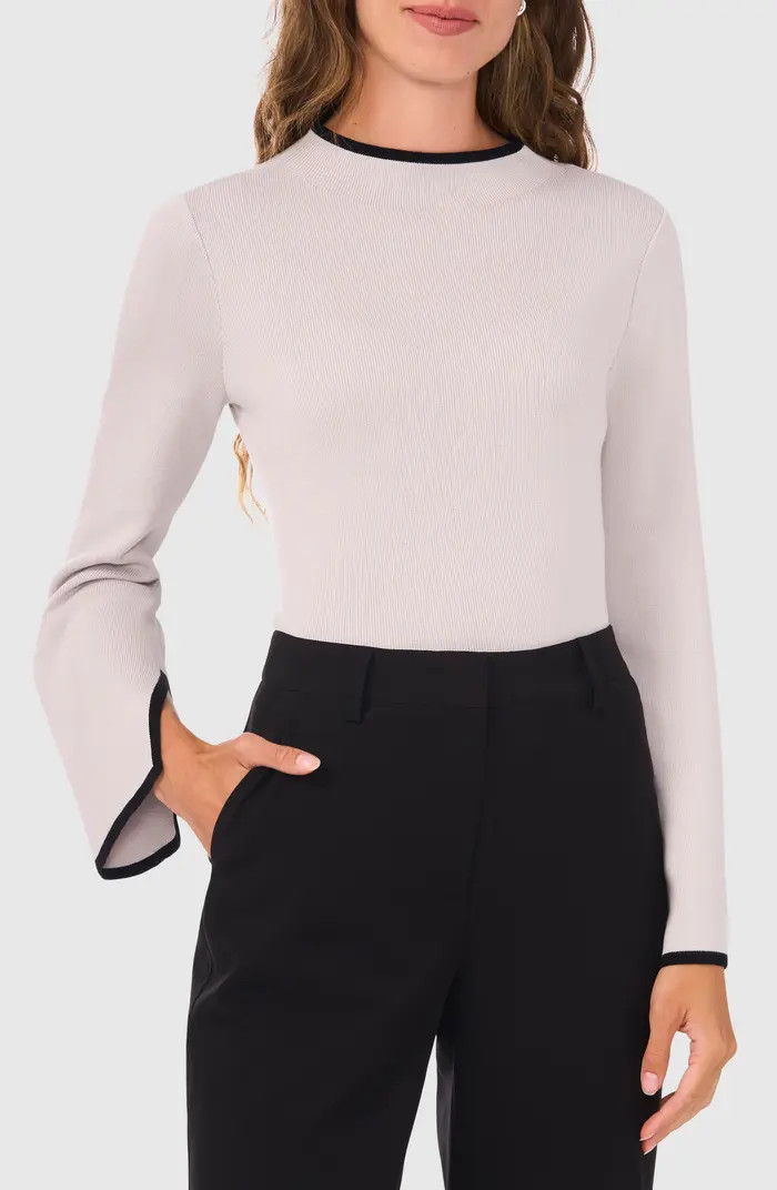 Mock Neck Rib Pullover | Nordstrom