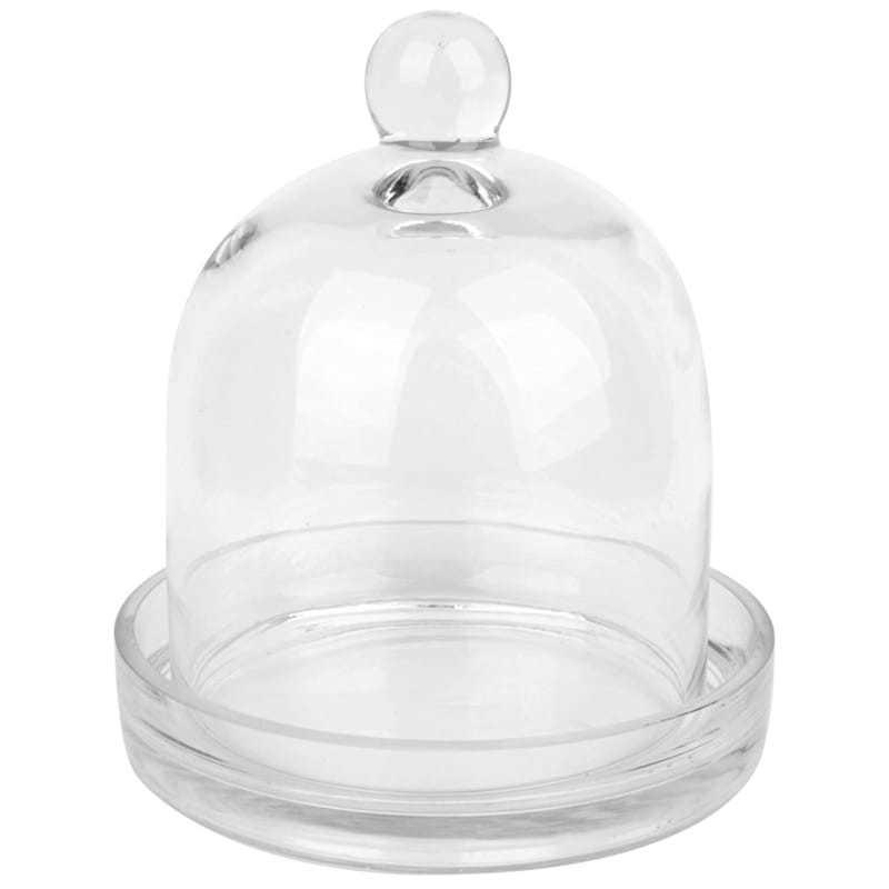 Clear Glass Cloche Tray, 12" | At Home