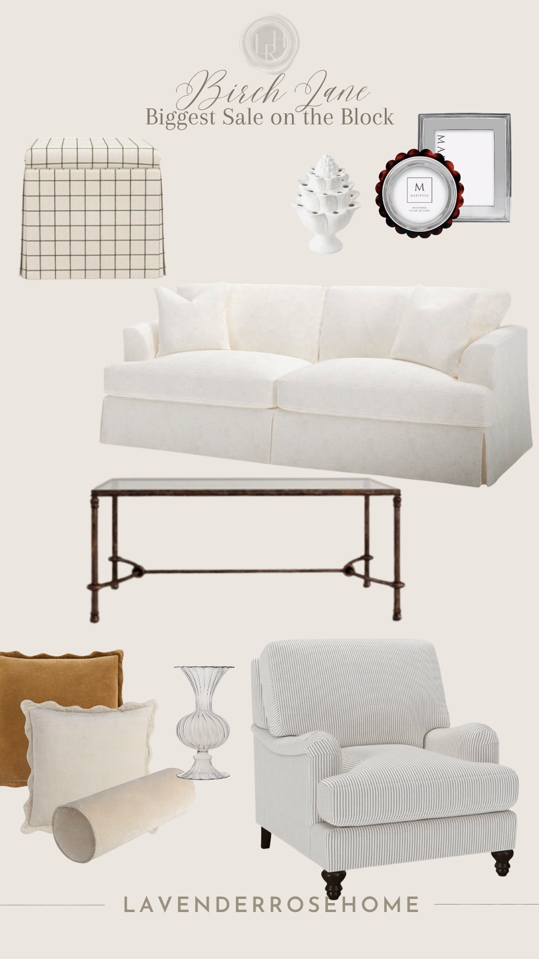 Birch Lane’s Biggest Sale on the Block
Up to 70% off 4/25–4/27 Sharing a few timeless pieces I love + would choose right now

Slipcovered Sofa. Accent Chair. Armchair. Striped Chair. Pillow Cover. Tulipiere. Vase. Silver picture Frame. Sale Alert. Neutral Home. Storage Ottoman. Windowpane. Classic Interiors. Lavender Rose Home.

#LTKHome #LTKSaleAlert