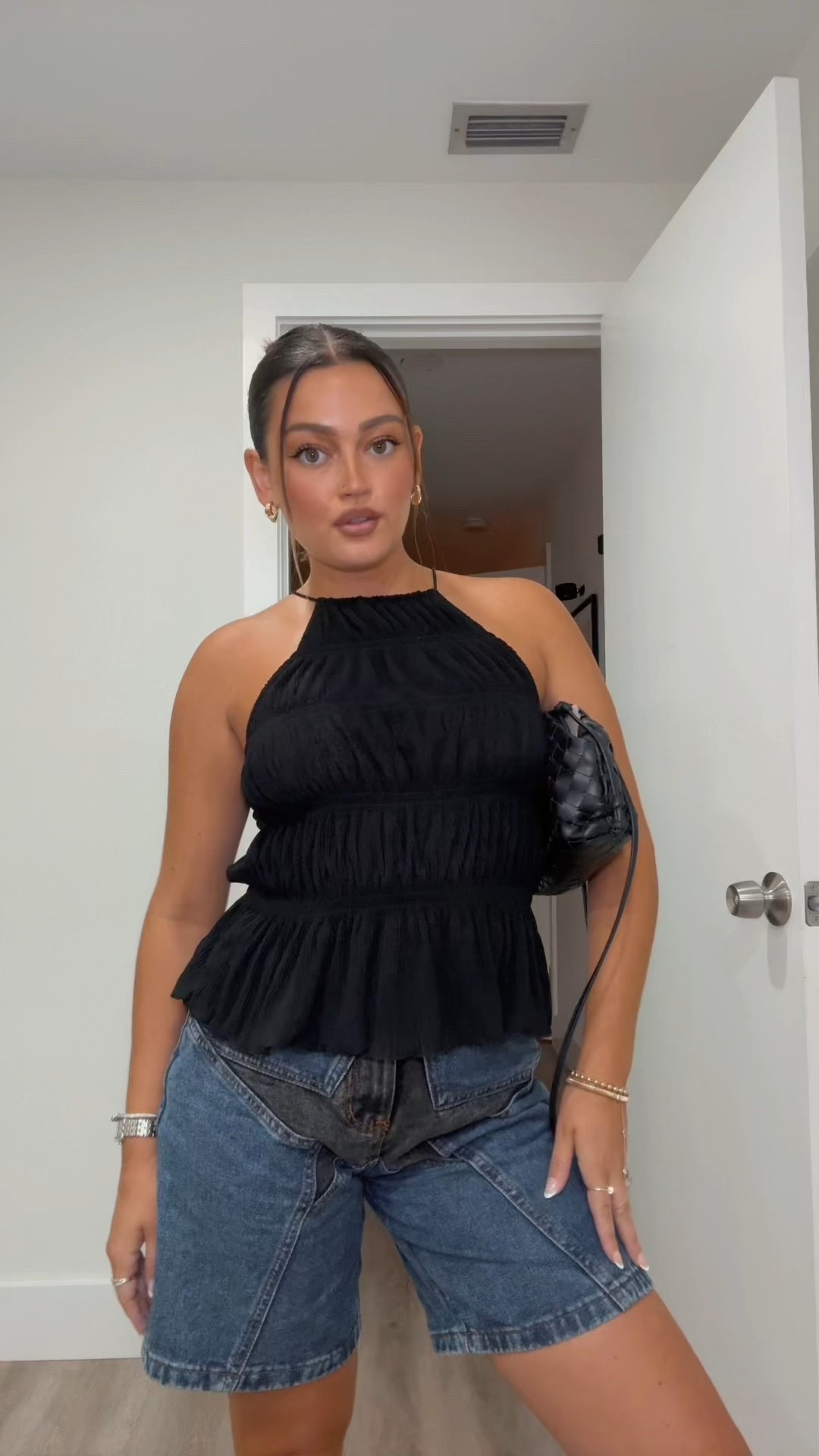 outfit of the night #jorts #jortsoutfit #summeroutfit #summerootd