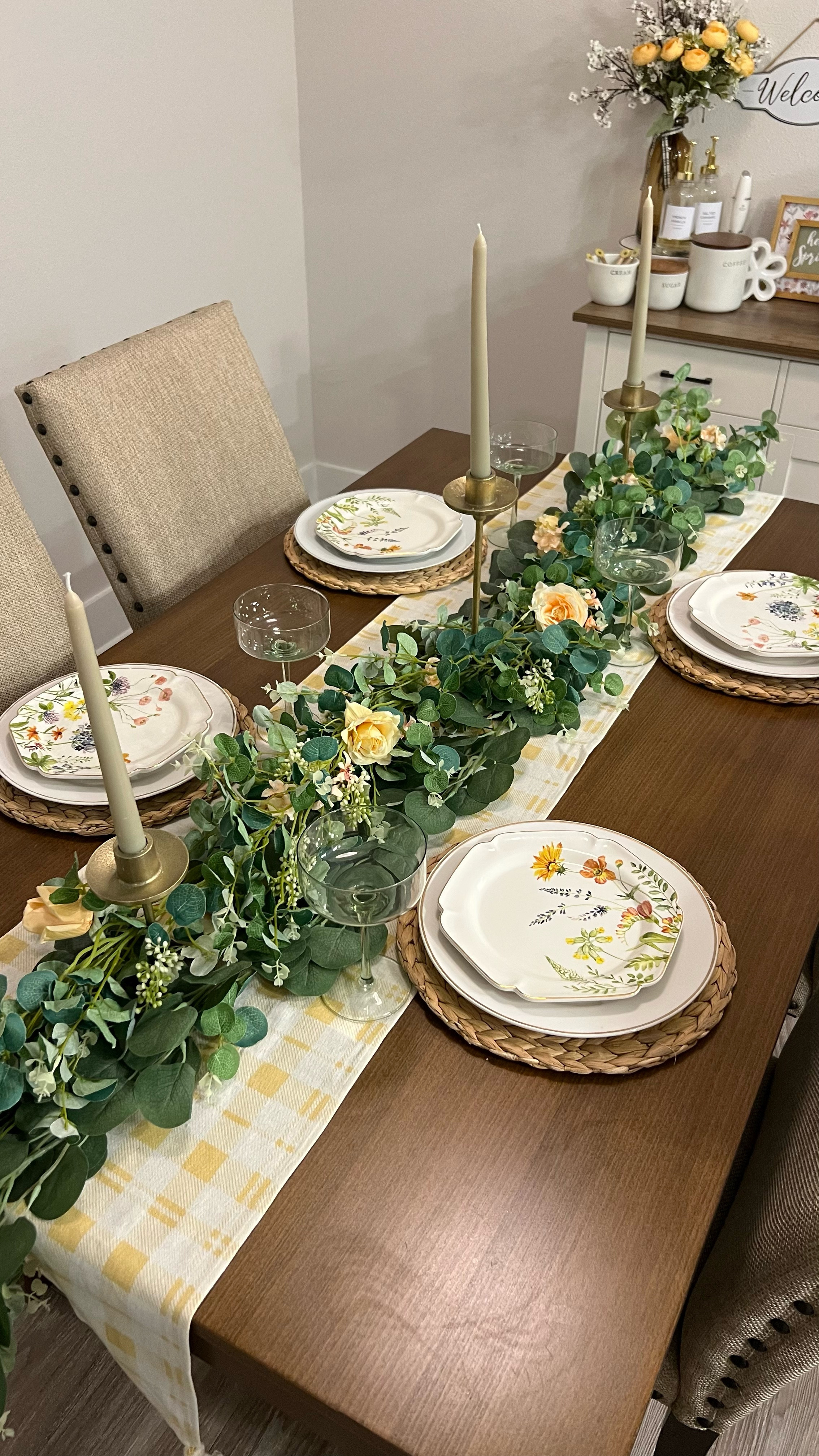 My favorite spot to decorate 🌿🌼 Nothing like a cute spring setup!

#LTKParties #LTKSeasonal #LTKStyleTip