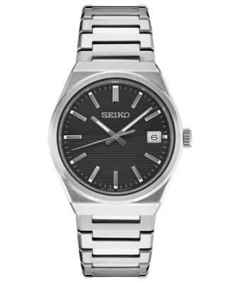 Seiko Men's Essentials Stainless Steel Bracelet Watch 39mm - Macy's | Macy's
