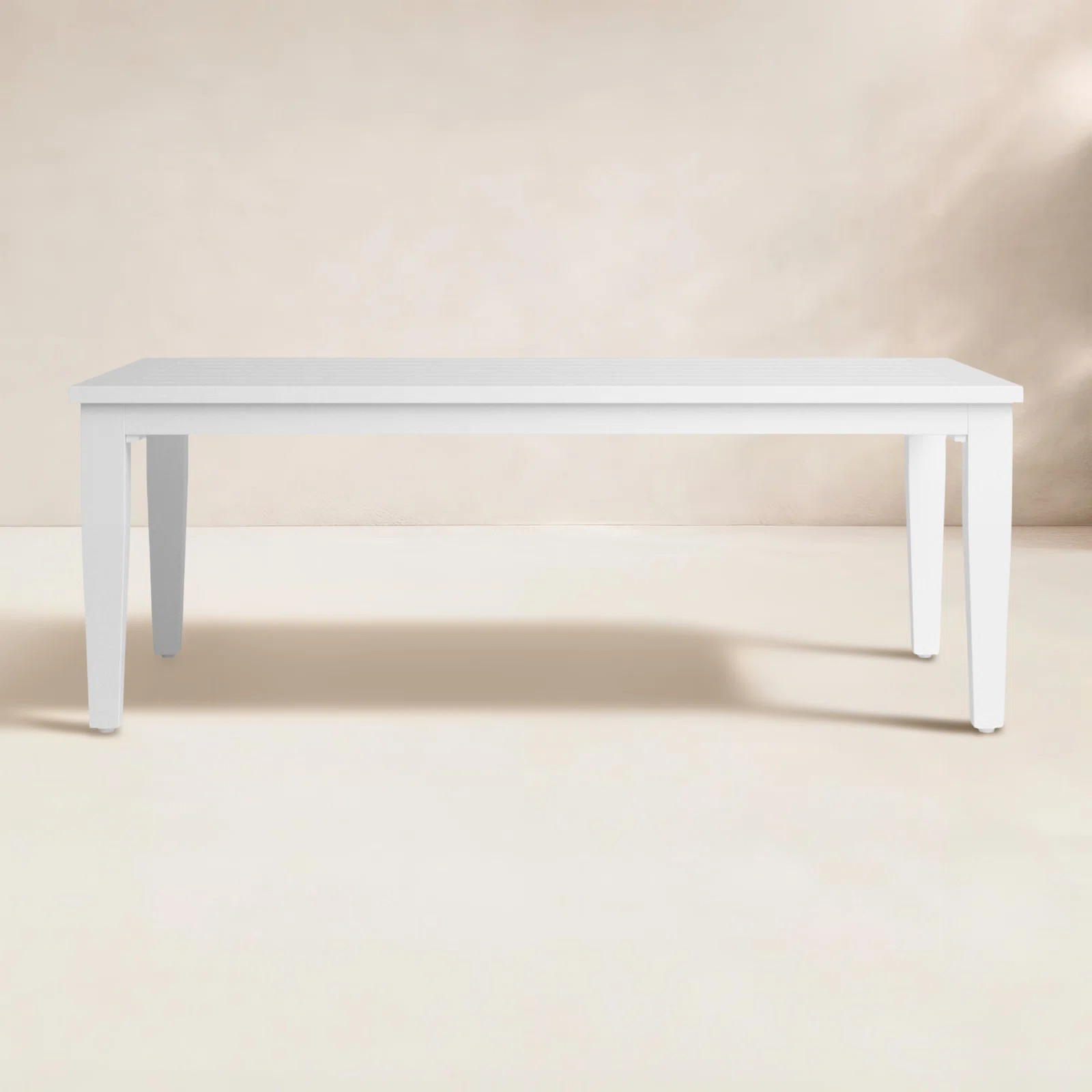 Lilah White Aluminum Coffee Table | Birch Lane