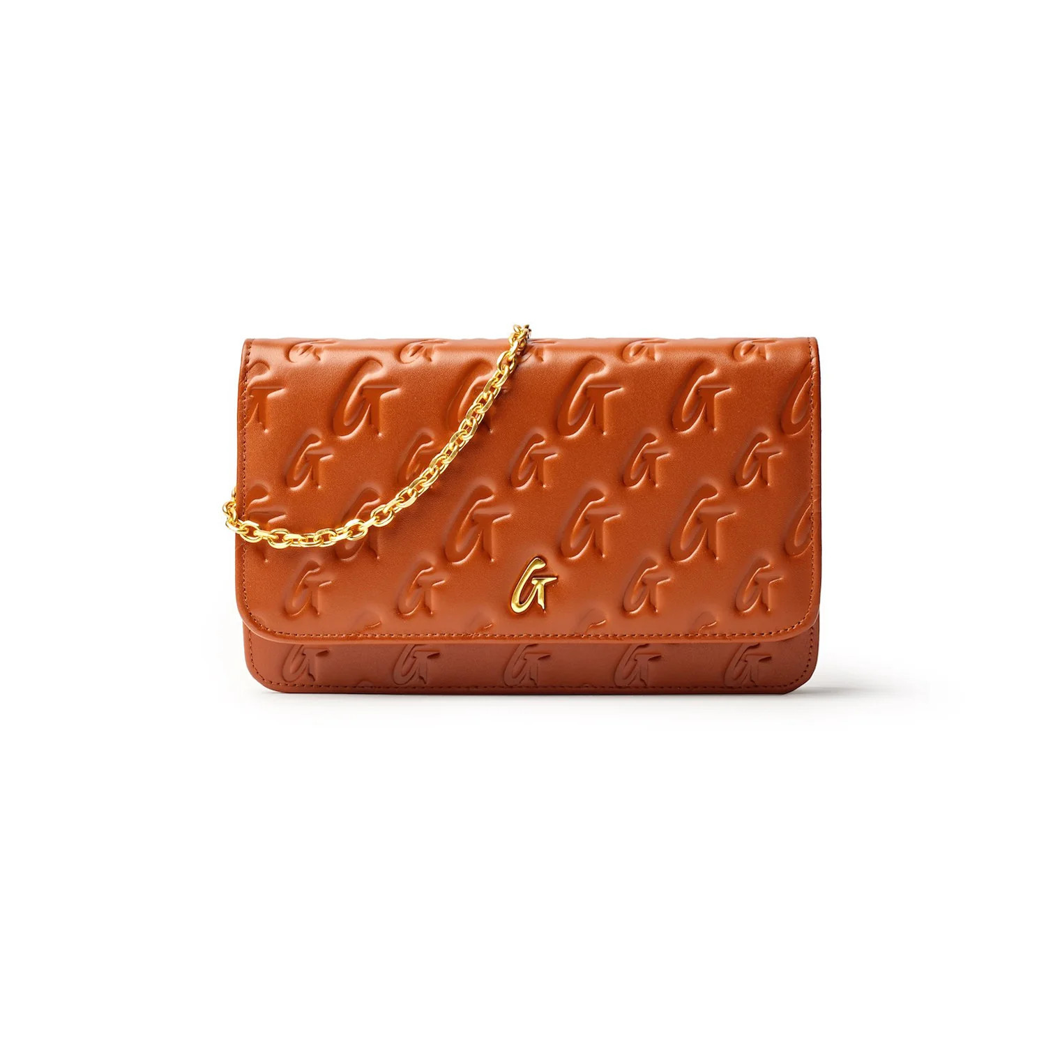 MONOGRAM GOLD WOC - BROWN | Glam-Aholic Lifestyle