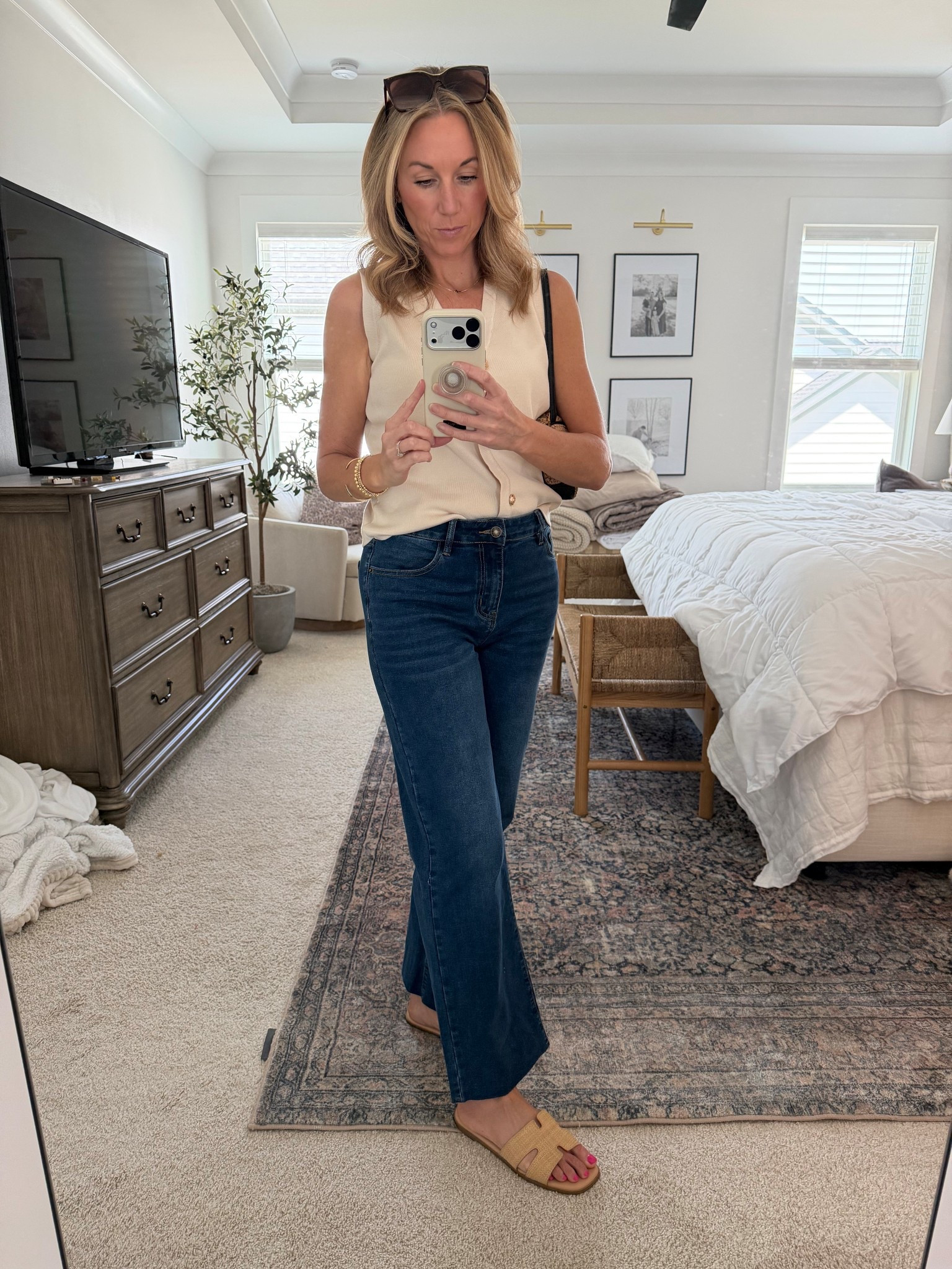 Casual outfit, Amazon fashion, Amazon spring clothes, Amazon jeans, wide leg jeans, Amazon outfit, Amazon shoes, sunglasses, Target outfits, Target purse 

#LTKgrwm #LTKootd #LTKmomlife