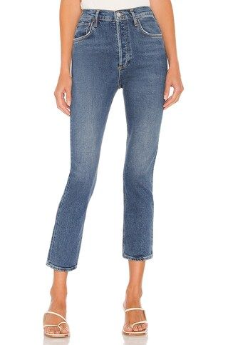 AGOLDE Riley High Rise Straight Crop in Transfer from Revolve.com | Revolve Clothing (Global)