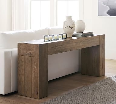 Raymond 72&quot; Reclaimed Wood Console Table | Pottery Barn (US)