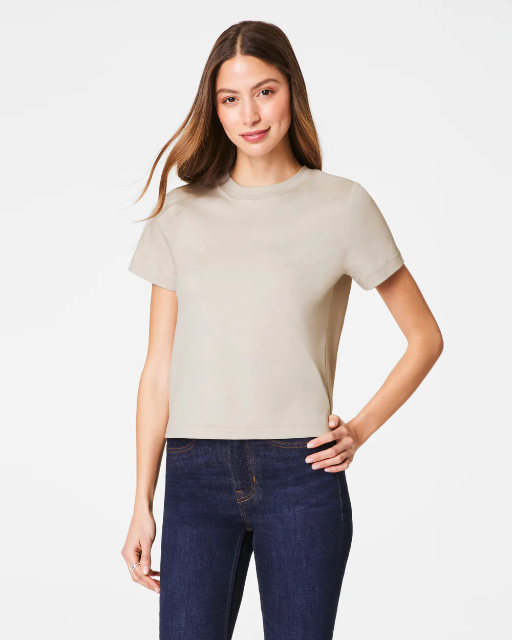 SPANX® Cotton Crewneck Tee | Spanx