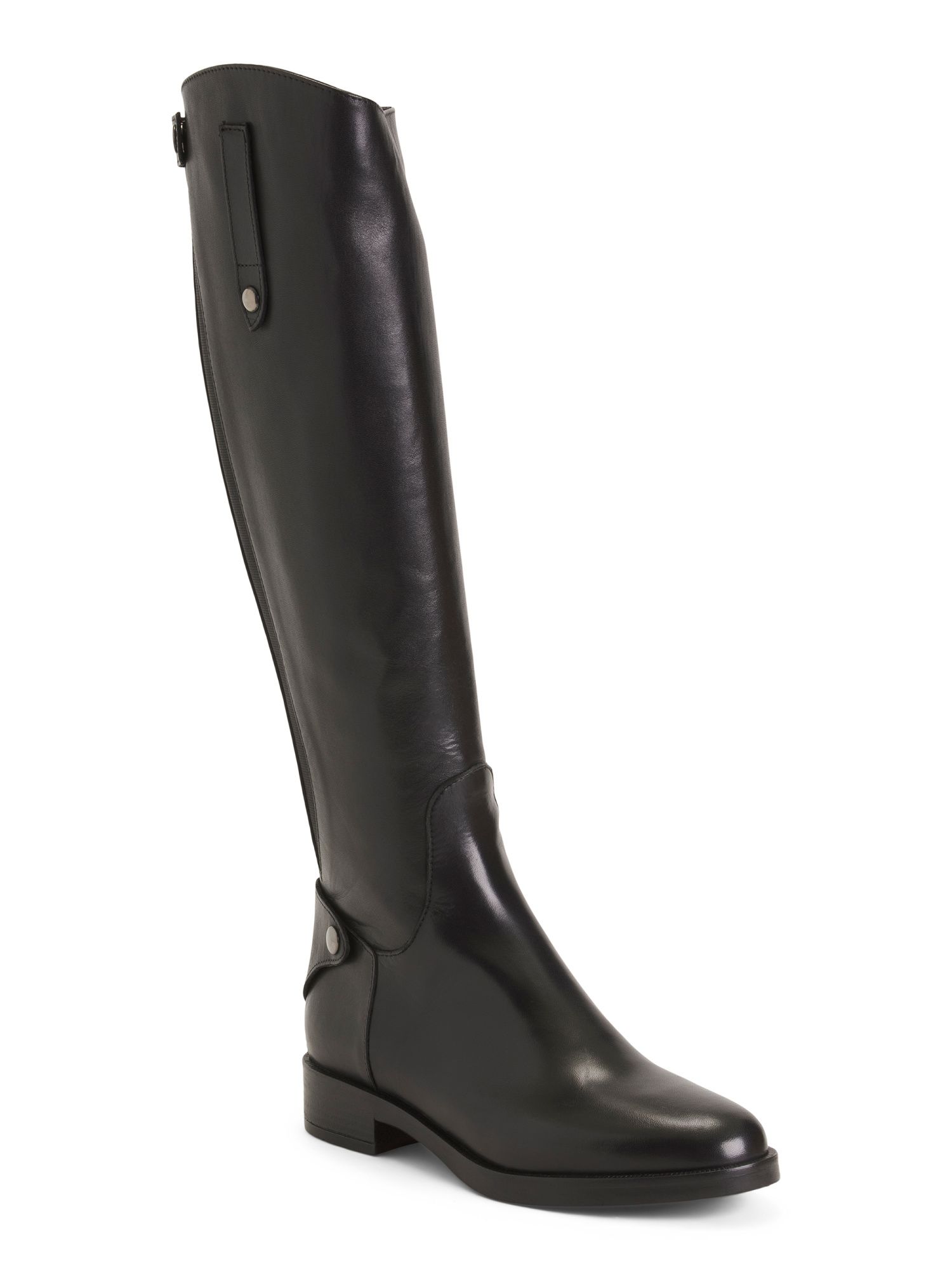 Made In Italy Leather Knee High Riding Boots | TJ Maxx