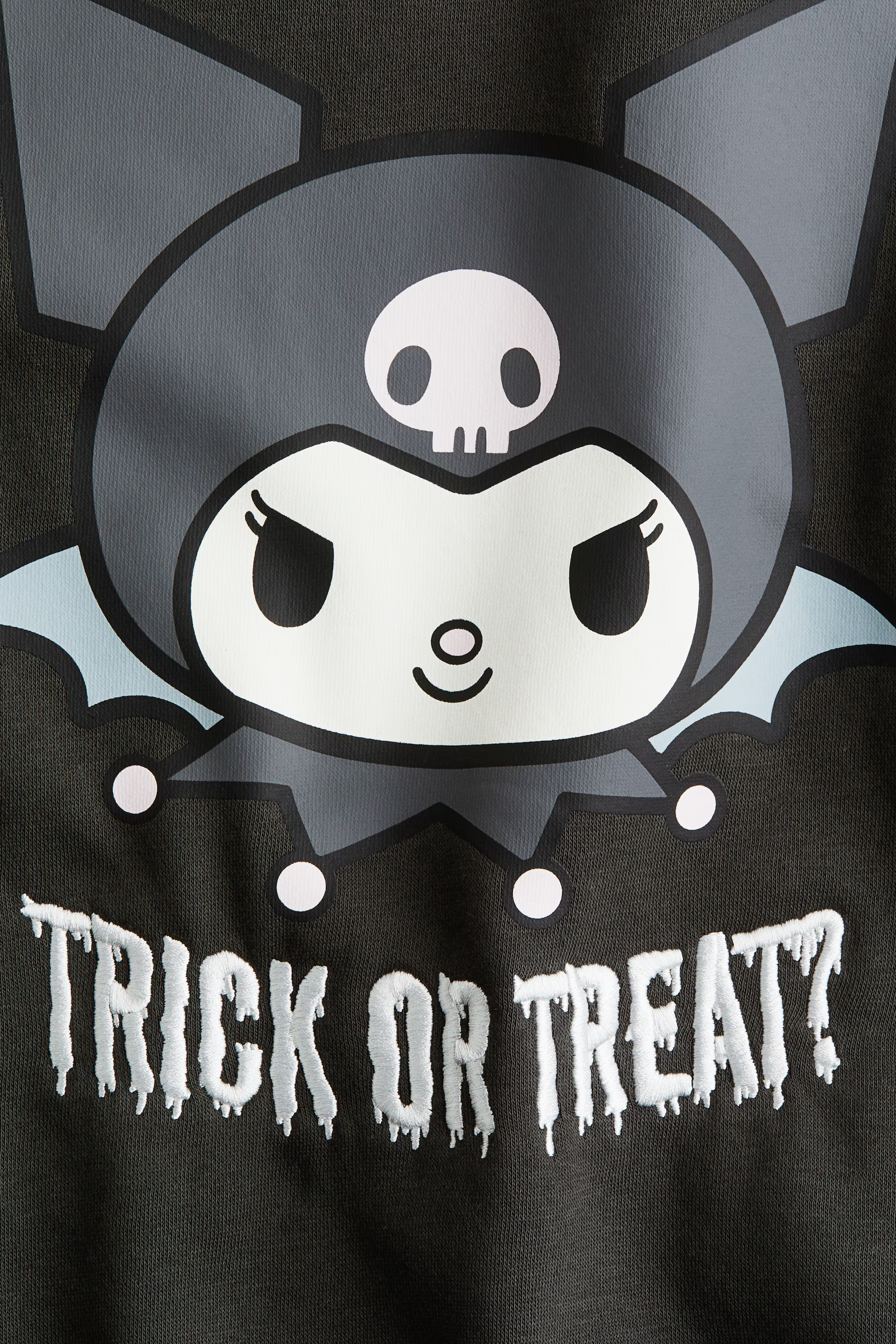 Oversized print-motif sweatshirt - Dark grey/Kuromi - Kids | H&M GB | H&M (UK, MY, IN, SG, PH, TW, HK)