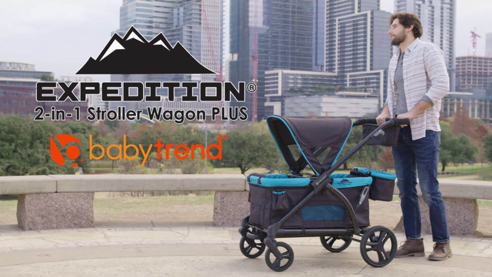 Baby Trend Expedition Wagon Stroller, Solid Print Gray | Walmart (US)