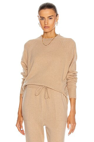 FRAME Lounge Crew Knit in Neutral | FWRD 
