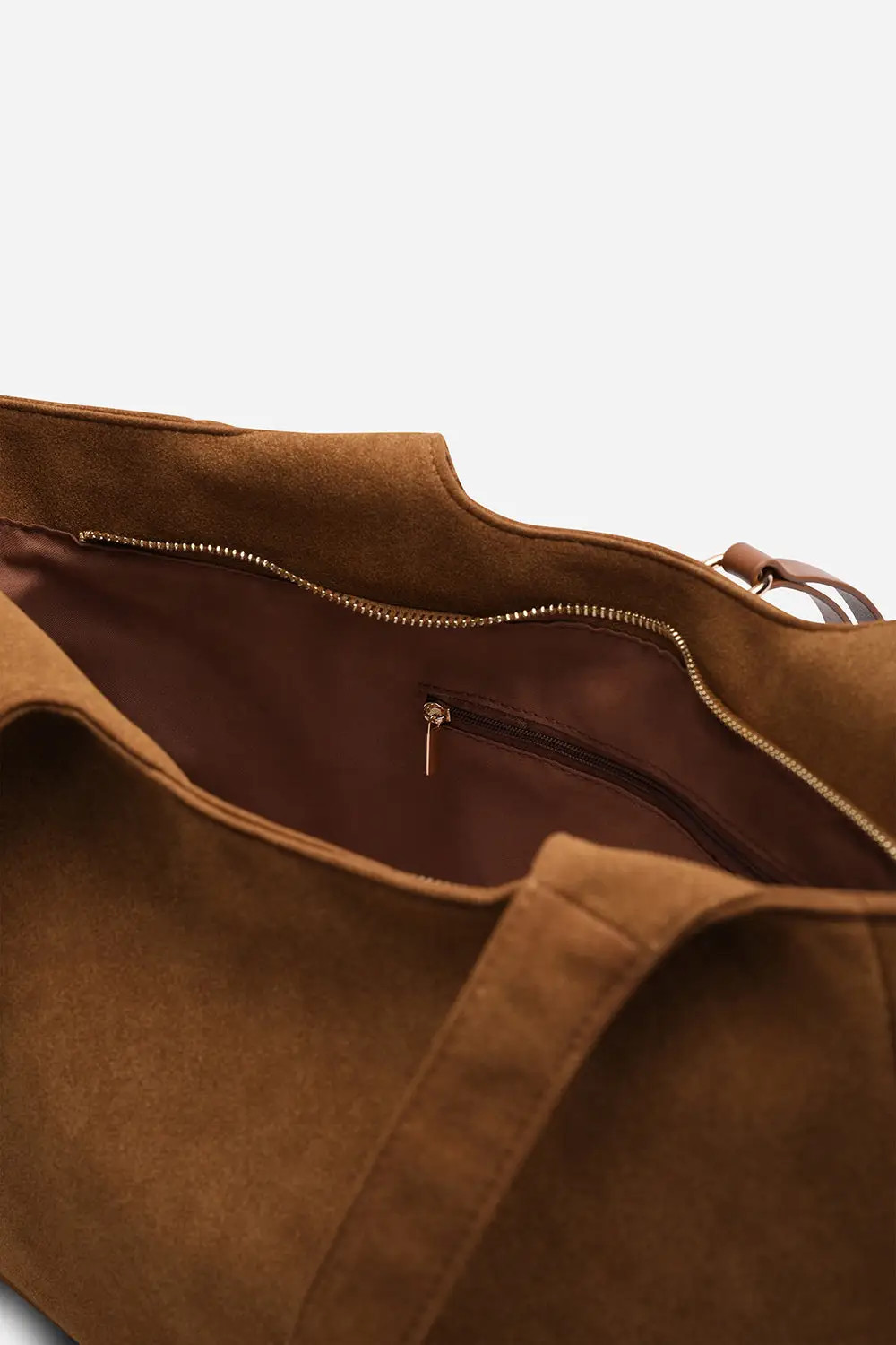 Tan Where's That From 'Cabana' Suede Shoulder Tote Bag | Boohoo | Boohoo.com (UK & IE)
