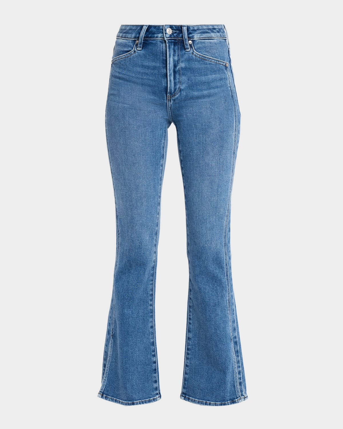 Laurel Canyon High-Rise Jeans with Vent | Neiman Marcus