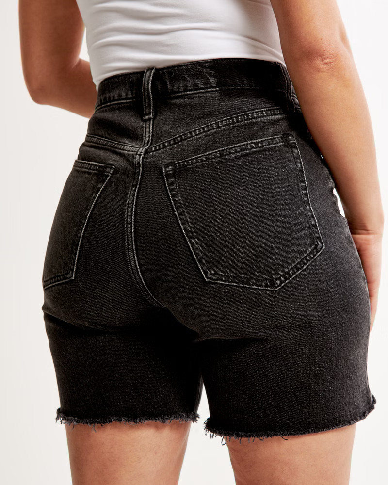 Curve Love High Rise 7 Inch Dad Short | Abercrombie & Fitch (US)