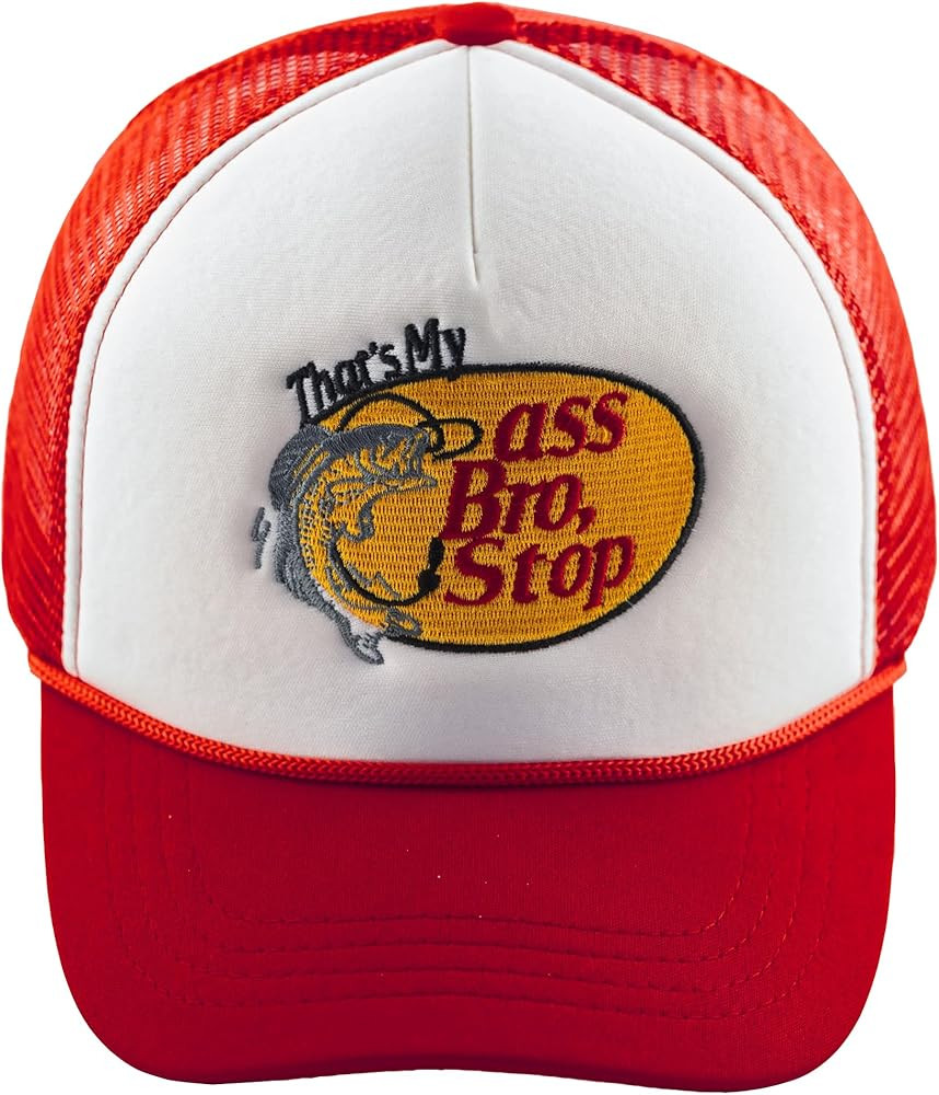 That's My Ass Bro,Stop Trucker Cap Embroidery Fishing Foam Mesh Hat - Funny Naughty Snapback Truc... | Amazon (US)