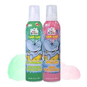 Fun House Kids Foam Soap Wild Watermelon & Bubble Gum,2 Pack | Amazon (US)