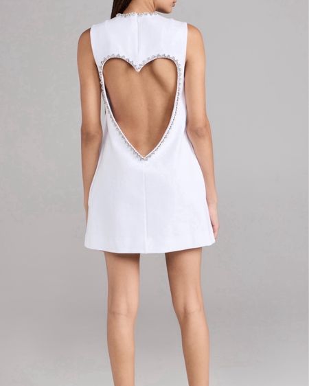White cut out back minidress for graduation, engagement party, rehearsal dinner or wedding reception / after party. Sexy, chic, fit + flare. LWD 🤍

#LTKwedding #LTKparties #LTKstyletip