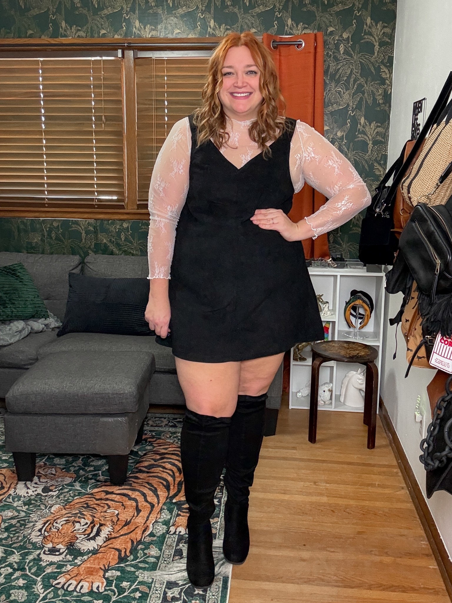 Corduroy and lace 

#LTKPlusSize #LTKMidsize #LTKootd