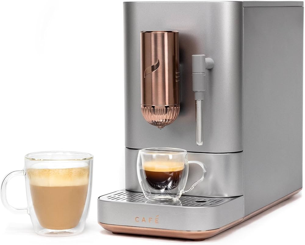 Café Affetto Automatic Espresso Machine + Milk Frother | Built-In & Adjustable Espresso Bean Gri... | Amazon (US)