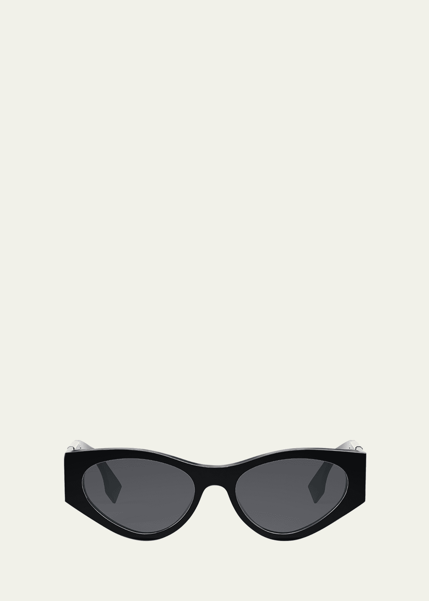 Fendi FF Cutout Oval Acetate Sunglasses | Bergdorf Goodman