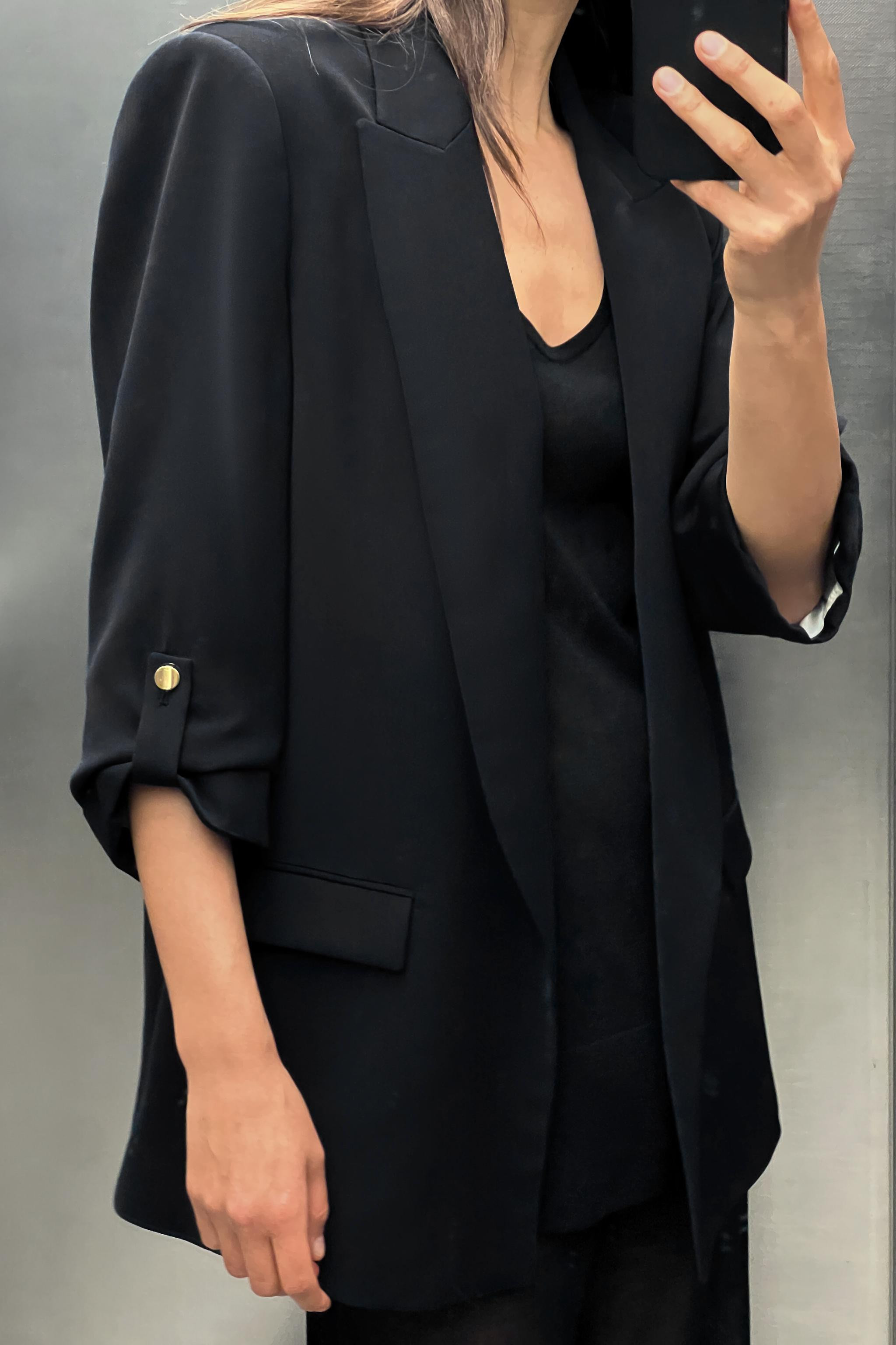 BLAZER WITH ROLLED-UP SLEEVES | Zara US