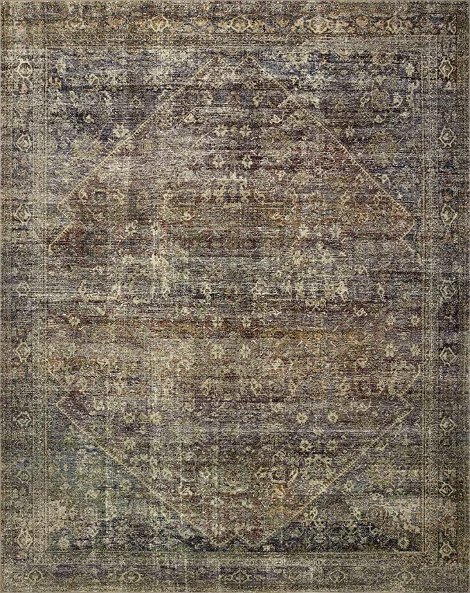 Amber Lewis x Loloi Morgan Collection MOG-05 Spice / Lagoon, Traditional 8'-3" x 11'-3" Area Rug ... | Amazon (US)