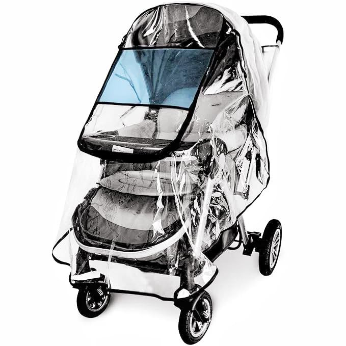 Stroller Rain Cover, Universal Stroller Weather Shield Windproof Waterproof for Baby Travel Prote... | Amazon (US)