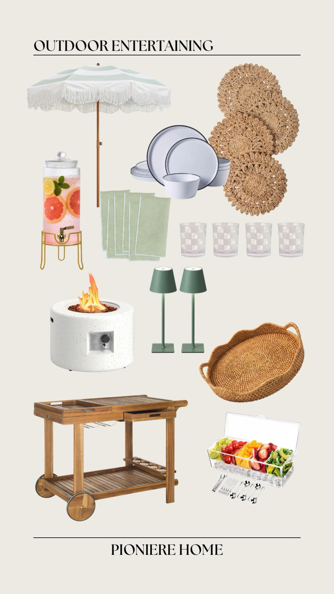 Outdoor entertaining essentials from Amazon. Everything you need for the perfect summertime gathering. Outdoor bar cart, melamine dinnerware, outdoor table lamps, summer table

#LTKSeasonal #LTKSaleAlert #LTKHome