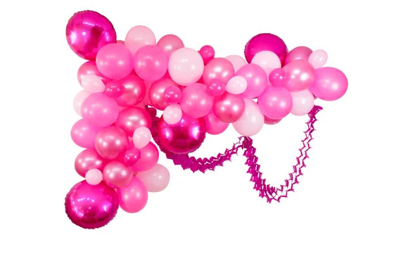 Balloon Garland Kit - Neon Pink Pearl Pink Hot Pink Giant Balloon Arch -“Hubba Bubba” XL Part... | Etsy (US)
