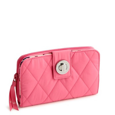 Vera Bradley Women's Outlet Ultralight Essential Turnlock Wallet Rapture Rose | Target