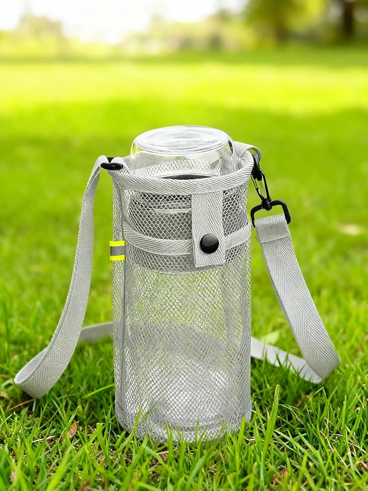 Amazon.com: Premium Light Water Bottle Carrier: With Strap, Easy To Clean, Built-In Pocket—Idea... | Amazon (US)