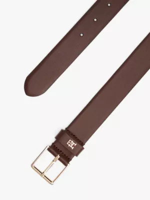 TH Monogram Square Buckle Leather Belt | Tommy Hilfiger UK