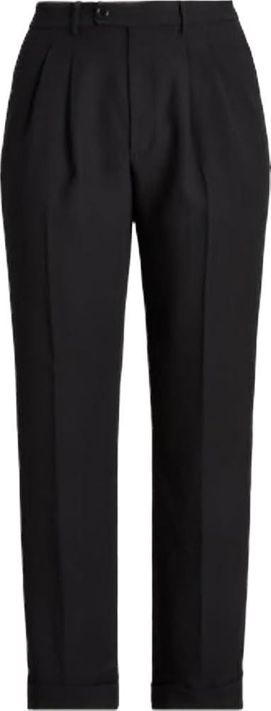 Lauren Ralph Lauren Pleated Sable Crepe Trouser 22W Black | Amazon (US)