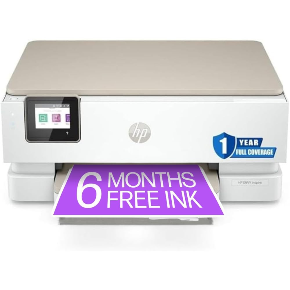HP Envy Inspire 7255e Wireless Color Thermal Inkjet Printer, Print, scan, Copy, Easy Setup,Mobile... | Amazon (US)