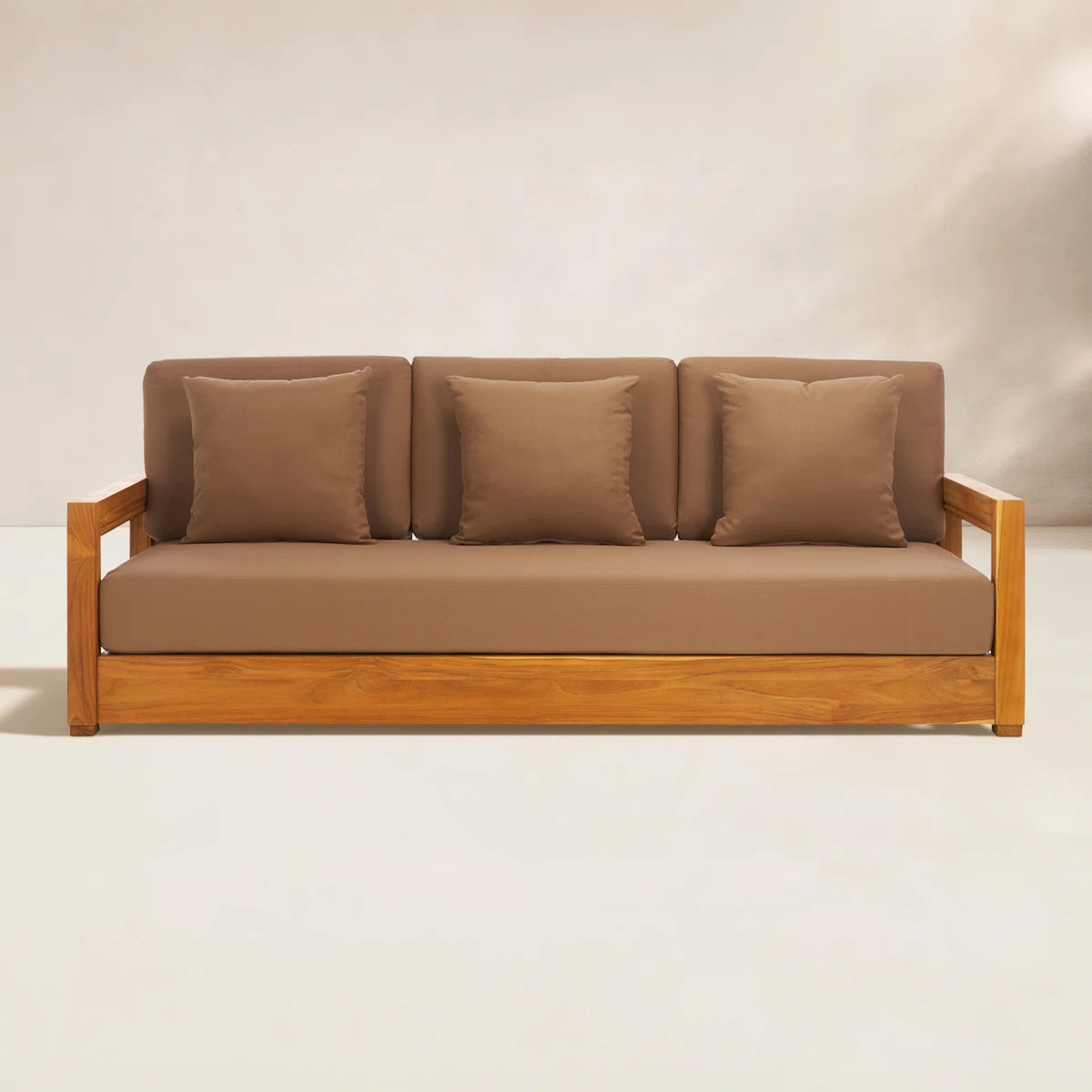 Melrose 76.55'' Teak Outdoor Sofa | Wayfair North America