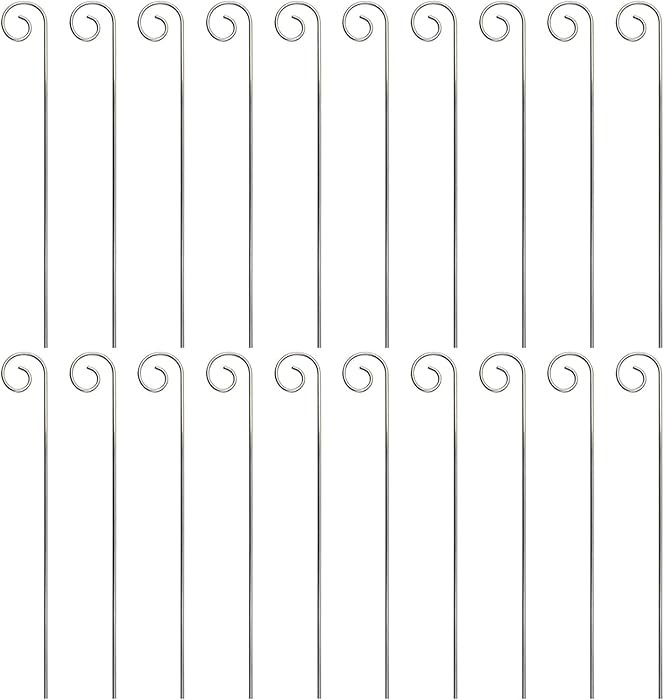 20Pcs Silver Planter Plant Label Hooks Garden Markers Stake Plant Label Holder Plant Label Hanger... | Amazon (US)