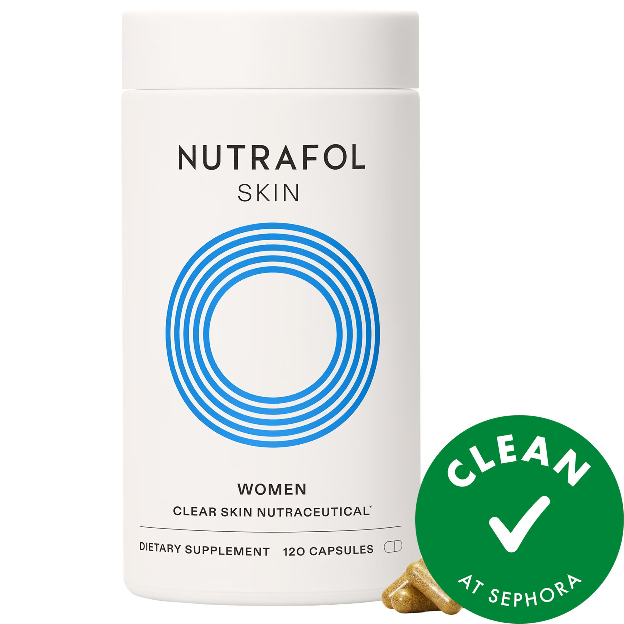 Nutrafol Clear Skin Physician-formulated Supplement for Acne and Breakouts 1 Month Supply | Sephora (US)