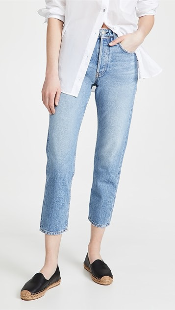 Maya High Rise Ankle Slim Jeans | Shopbop