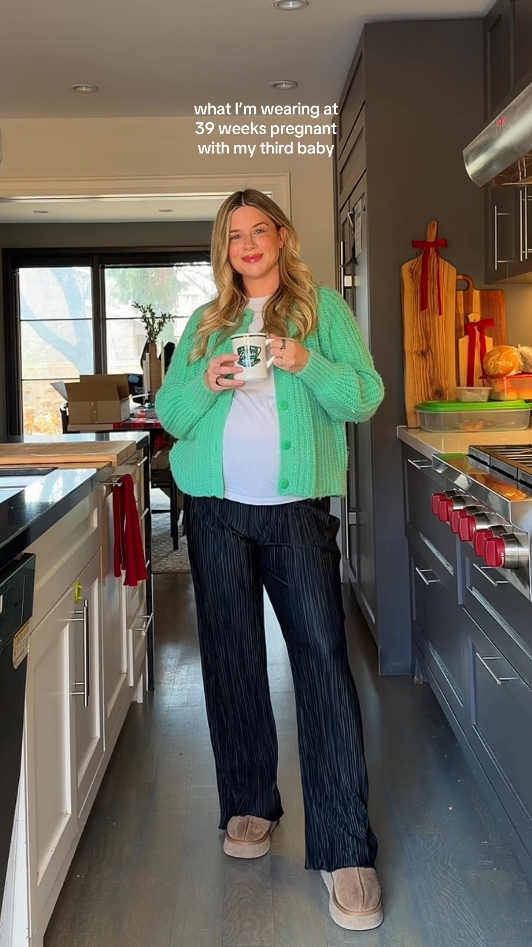 39 weeks pregnant!!! My earrings are come kind karma co

#LTKfall #LTKcanada #LTKmaternity