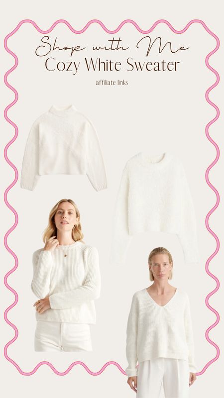 Cozy white sweaters under $100! 

#LTKSeasonal #LTKfindsunder100 #LTKmidsize