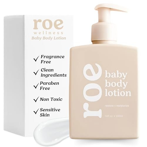 Roe Wellness- Baby Lotion Moisturizer Fragrance-Free | Great For Sensitive Skin Lightweight Moisturizing Lotion | For Babies, Infants, Kids and More | Amazon (US)
