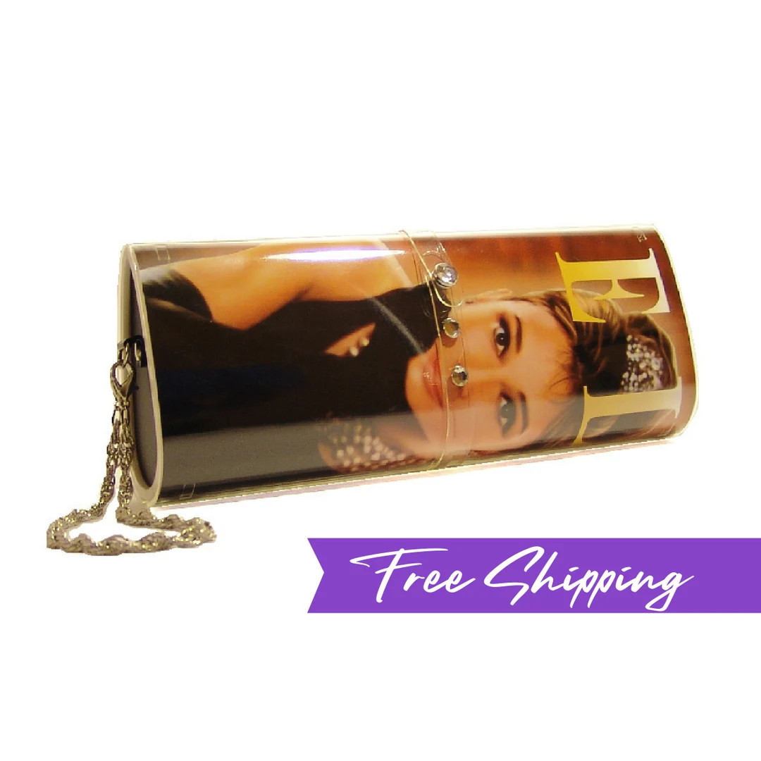 AUDREY HEPBURN- Magazine Clutch Purse, Photo Purse, Clutch Purse, Evening Bag, Changeable Cover, ... | Etsy (US)