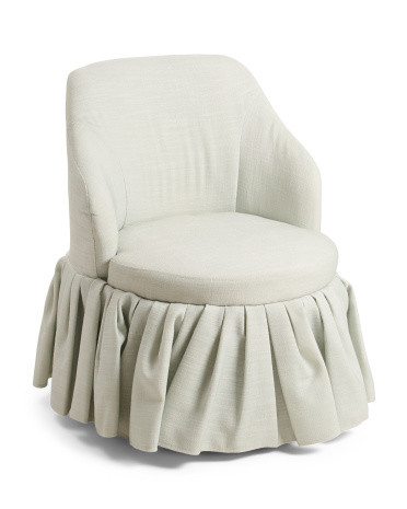 30in Kiki Gathered Skirt Accent Chair | Polyester | Marshalls