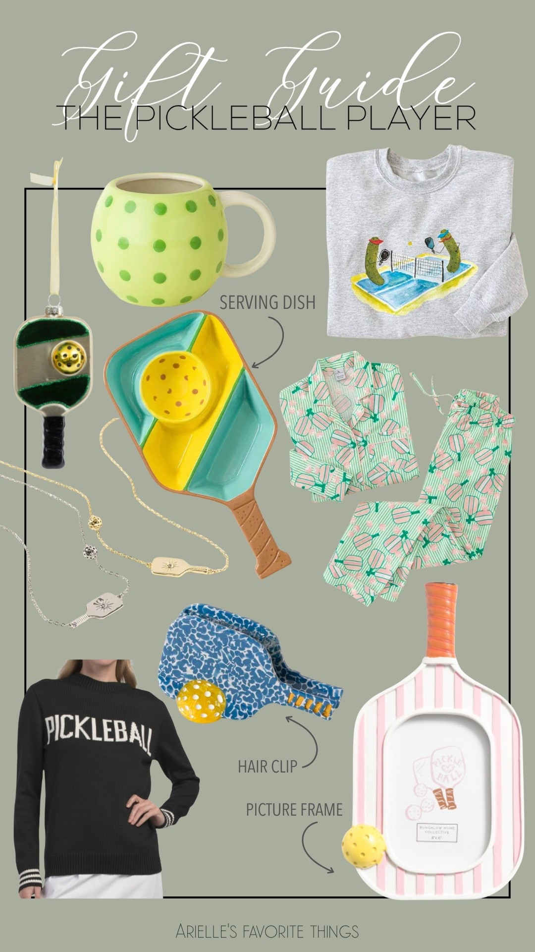 Holiday Gift Guide: For The Pickleball Player 🏓✨

If you’re shopping for someone obsessed with pickleball (or maybe that’s you 👀), this gift guide has all the cutest ideas! From cozy sweatshirts and pickleball-print PJs to court-inspired decor and accessories, these finds are such fun picks for any player or fan.

I’ve linked everything from mugs and serving dishes to the cutest hair clip and sweater — perfect for holiday gifting or treating yourself! 💚🎁



#PickleballGiftIdeas #GiftGuide #Pickleball #HolidayGifting #LTKFinds

#LTKHoliday #LTKGiftGuide #LTKHoliday