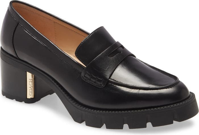Cora Block Heel Penny Loafer | Nordstrom | Nordstrom