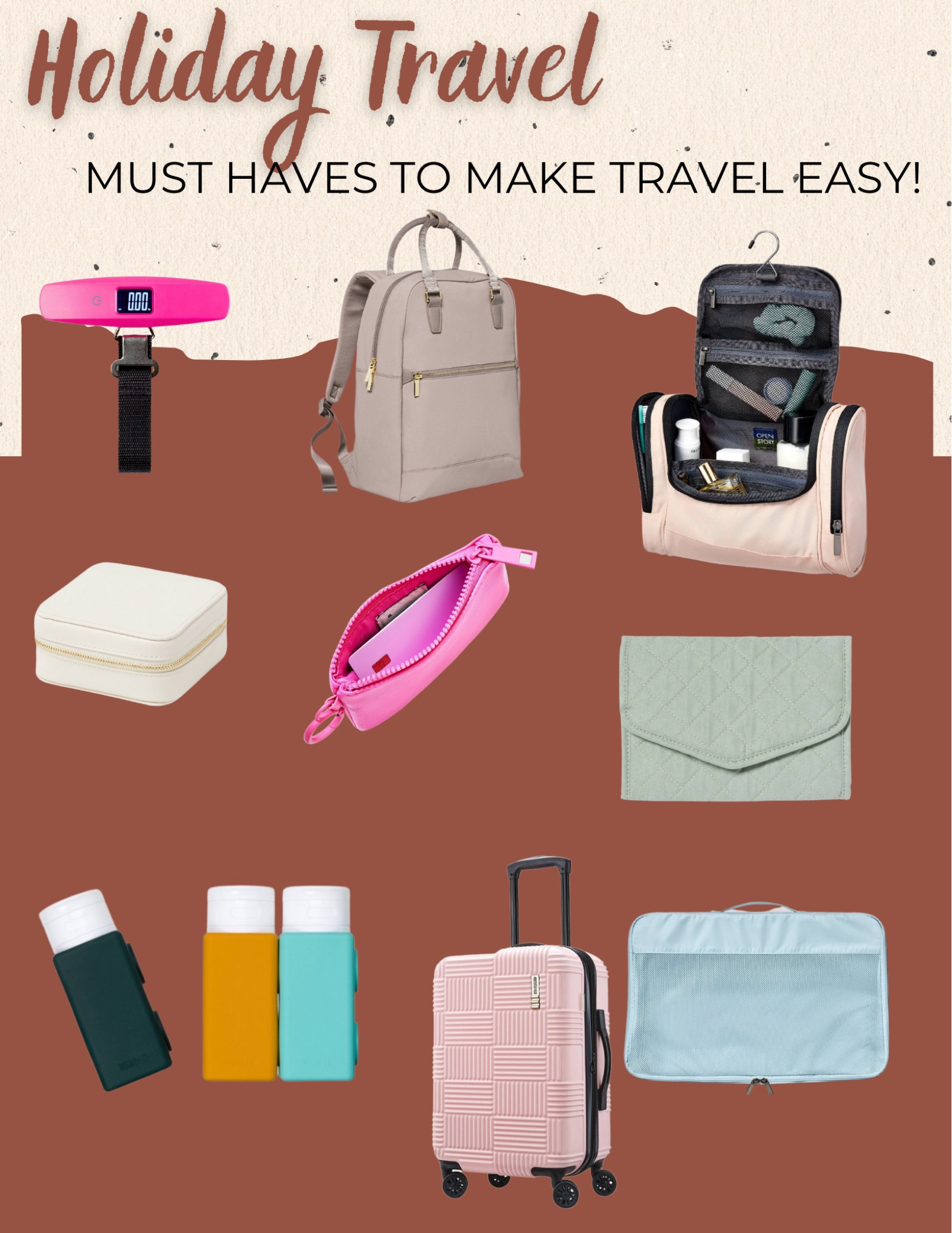 Holiday Travel Must Haves
Holiday travel 

#LTKtravel #LTKHoliday #LTKGiftGuide