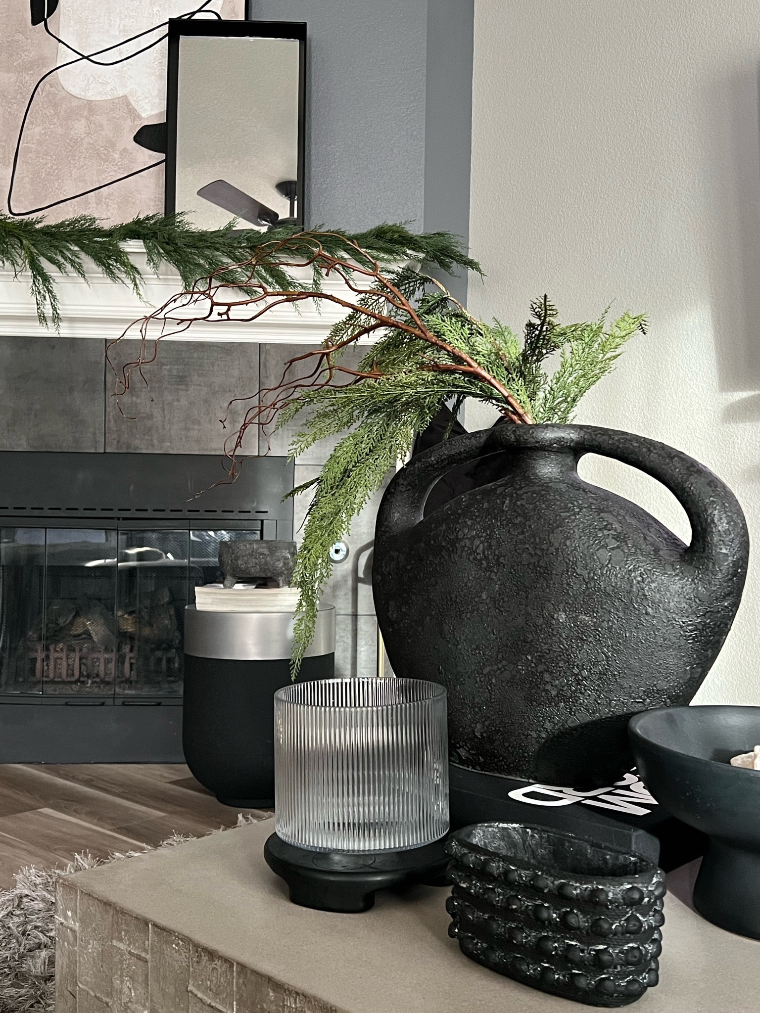 Textured baubles Vase Anthropologie Dupe!  Instantly elevates this cement vessel & your space - it's the perfect pick for a verdant bouquet or an arrangement of your favorite dried stems. #homedecor #dupe #anthropologiedupe

#LTKsalealert #LTKhome #LTKHoliday
