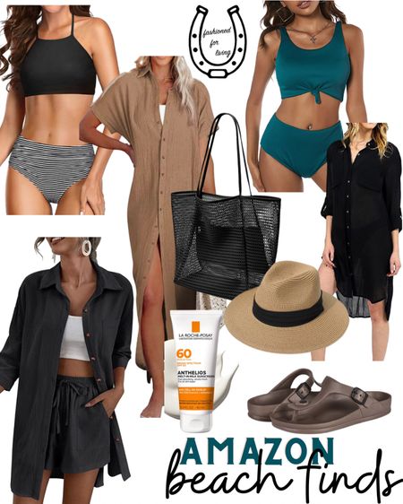 Amazon beach finds.

Size reference 5’ 9” 140 lbs
I got a medium in both bikinis.
Full coverage bottoms.

Resort outfits. Beach outfits. Spring break outfits. Beach finds. Amazon beach finds. Amazon finds. Amazon swimsuits. Amazon beach bag. Swim coverup. Amazon coverup. Vacation outfits. 

#LTKunder50 #LTKFind #LTKtravel